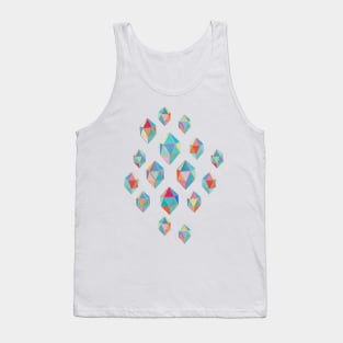 Floating Gems - a pattern of painted polygonal shapes Tank Top
